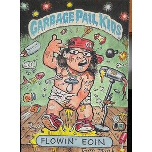 Garbage Pail Kids “Flowin’ Eoin” Canvas Print Tom Bunk Wall Art GPK Vtg Pop Art